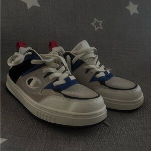 Champion White and Blue Sneakers